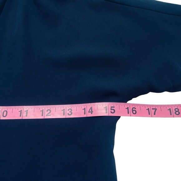 BABATON Aritzia Women Wrap Dress Above Knee Short Sleeves Sz XXS Blue 90-7 - Picture 7 of 10